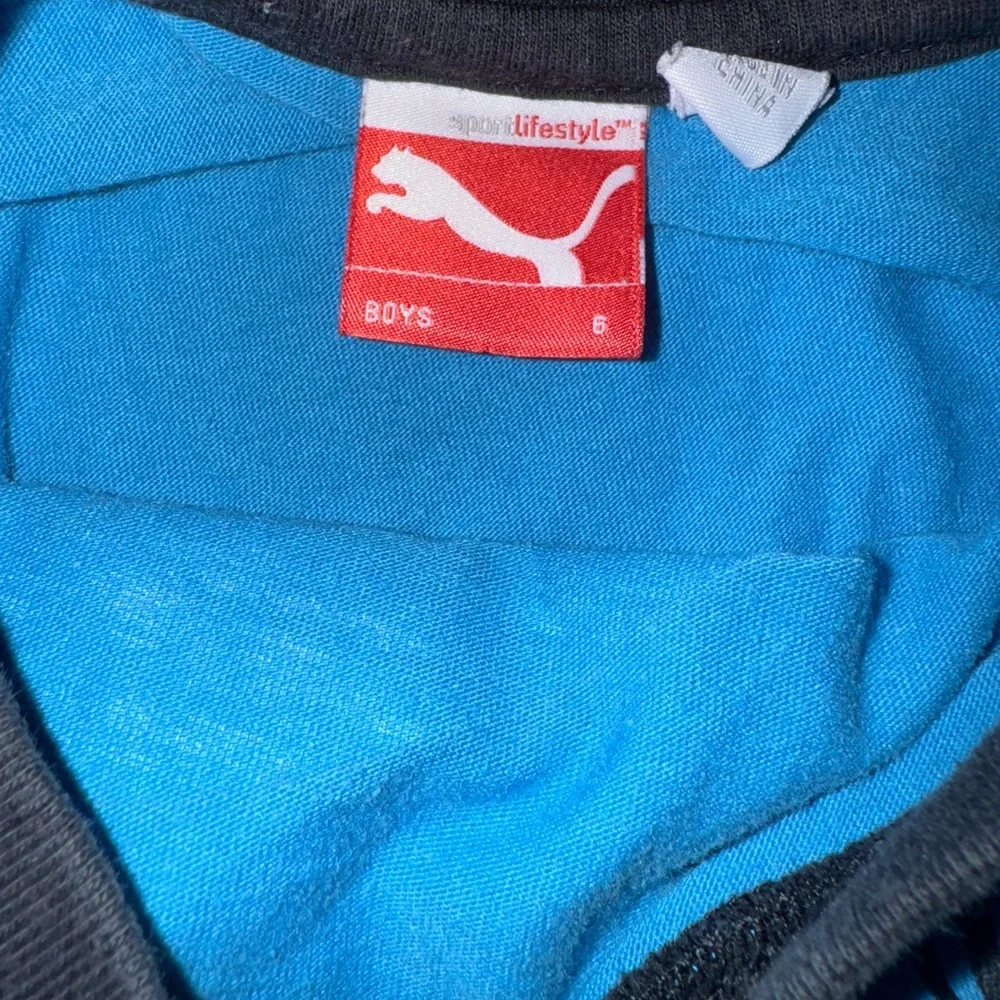 Puma Boys' Shirt in Blue and Black - Picture 3 of 4